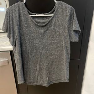 Gray workout top